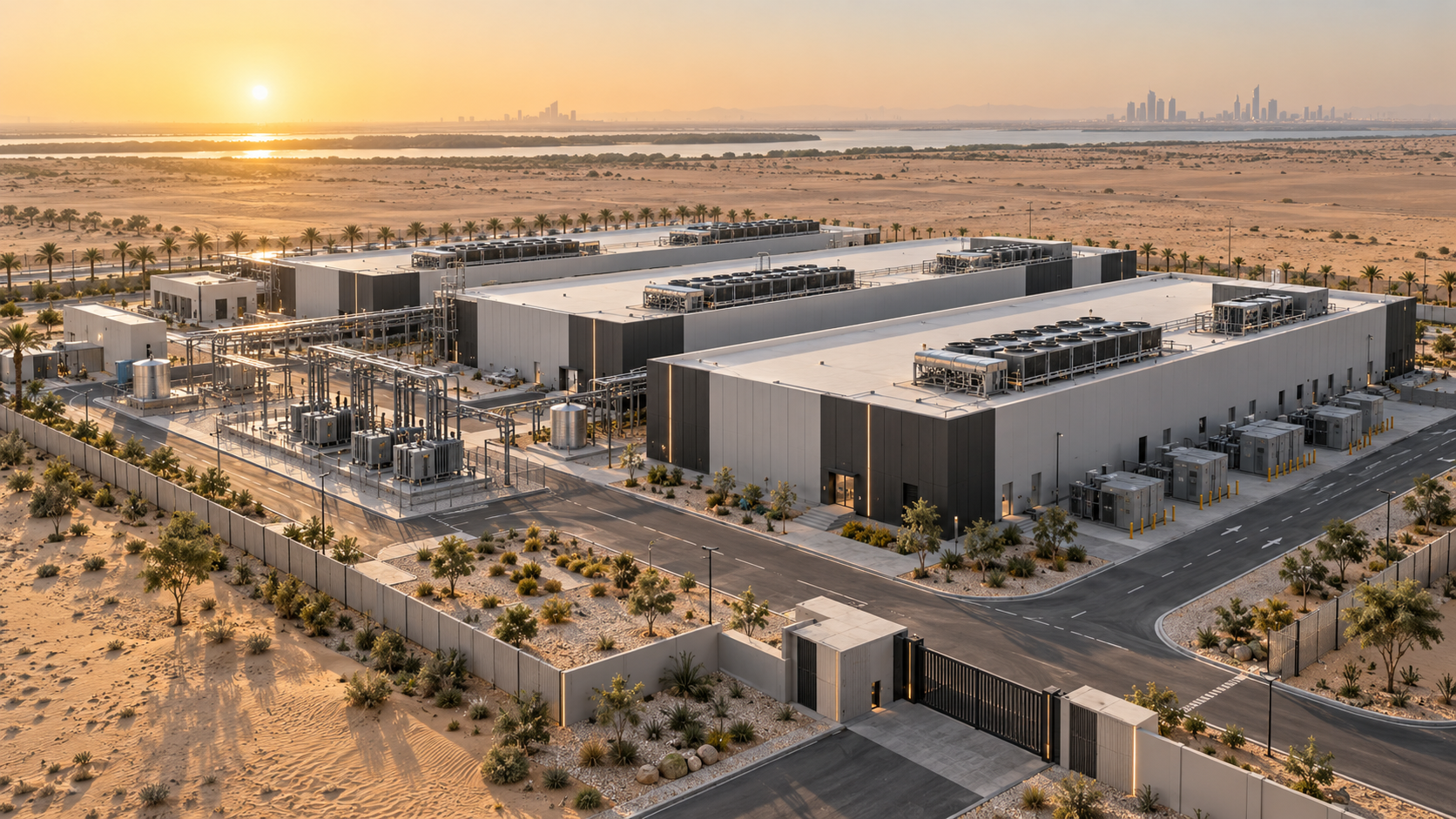 AI compute campus concept rendering